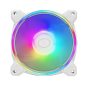   Cooler Master - Gehäuselüfter - 12cm - MasterFan MF120 Halo2 - Weiß - MFL-B2DW-213P2-R2
