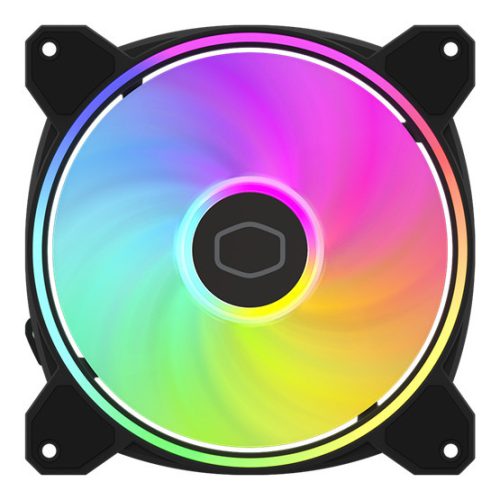 Cooler Master - Gehäuselüfter - 14cm - MasterFan MF140 Halo2 - Schwarz - MFL-B4DN-16NP2-R2