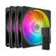 Cooler Master - Gehäuselüfter - 12cm - Mobius 120P ARGB 3er-Pack Lüfter-Set - MFZ-M2DN-243P2-R1