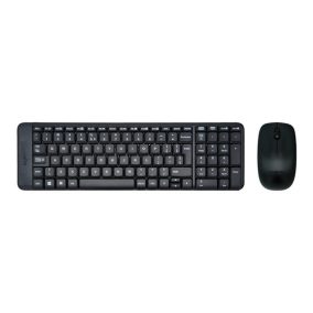 Logitech MK220 - Schwarz - Gravierte HU-Tastatur