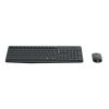 Logitech MK235 - Schwarz - Gravierte HU-Tastatur