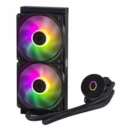Cooler Master - MasterLiquid 240L Core ARGB Weiß - Wasserkühlung/universal - MLW-D24M-A18PZ-RW