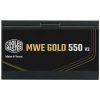 Cooler Master 550W - MWE Gold 550 V3 - MPE-5502-ACAAG-3BEU - 80+ Gold  - ATX 3.1 - Nicht modular - Schwarzes Netzteil