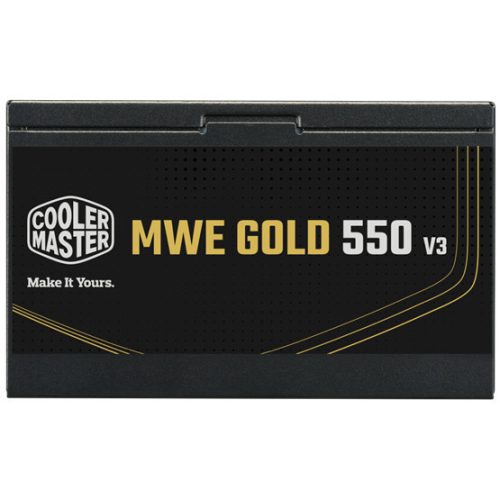 Cooler Master 550W - MWE Gold 550 V3 - MPE-5502-ACAAG-3BEU - 80+ Gold  - ATX 3.1 - Nicht modular - Schwarzes Netzteil