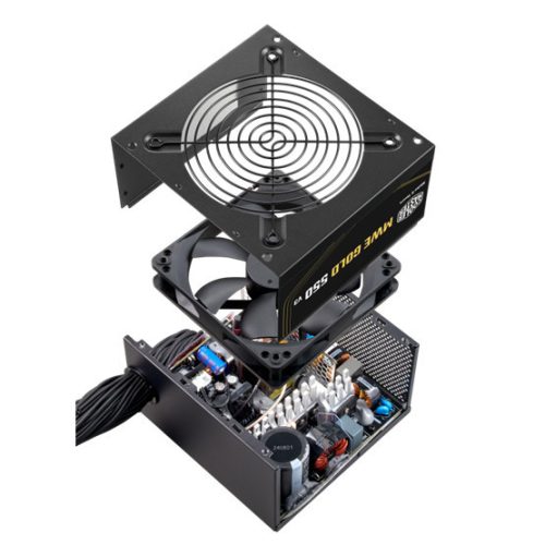 Cooler Master 550W - MWE Gold 550 V3 - MPE-5502-ACAAG-3BEU - 80+ Gold  - ATX 3.1 - Nicht modular - Schwarzes Netzteil