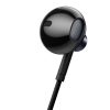 Baseus Encok H19 Kabelgebundene Ohrhörer 3,5 mm Klinkenstecker mit Mikrofon, Schwarz