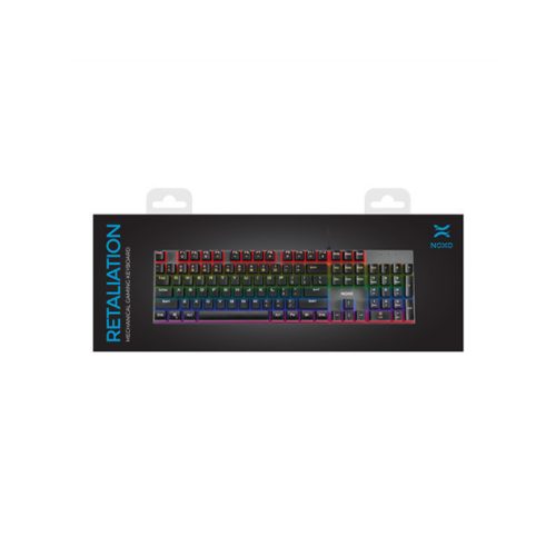 NOXO Vergeltungsmechaniker Gaming-Tastatur, ROTE Schalter, ungarische Layout - Gebrauchtware