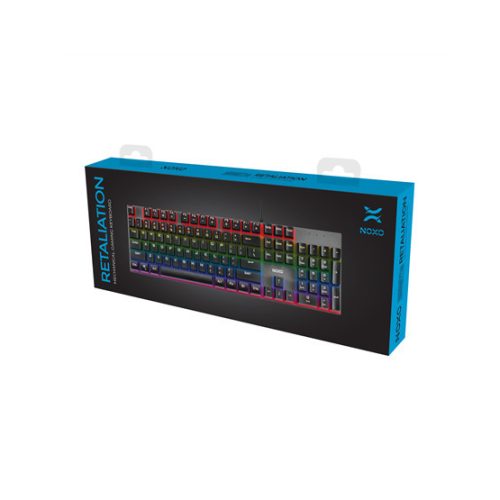 NOXO Vergeltungsmechaniker Gaming-Tastatur, ROTE Schalter, ungarische Layout - Gebrauchtware
