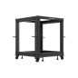  Lanberg 19" 12U 600x600-1100 justierbarer Rackrahmen, schwarz