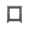 Lanberg 19" 12U 600x600-1100 justierbarer Rackrahmen, schwarz