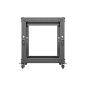   Lanberg 19" 12U 600x600-1100 justierbarer Rackrahmen, schwarz