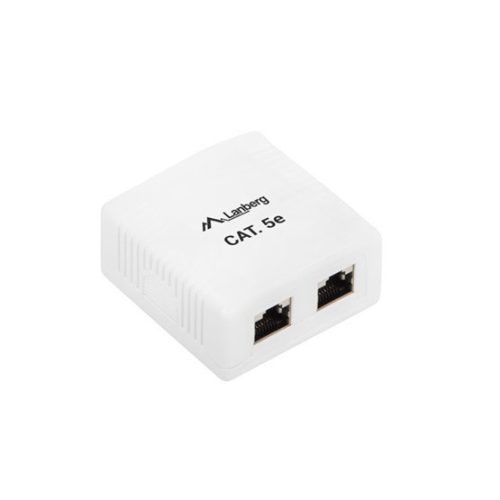 Lanberg CAT5e 2xRJ45 FTP geschirmte Oberflächenmontagebox - weiß