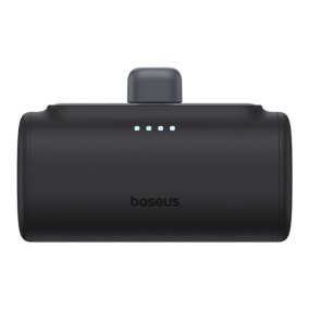   Baseus Kompakte Schnelllade-Powerbank 5000 mAh, 20W USB Typ-C Anschluss, Schwarz