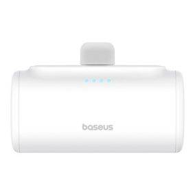   Baseus Kompakte Schnelllade-Powerbank 5000 mAh, 20W USB Typ-C Anschluss, Weiß