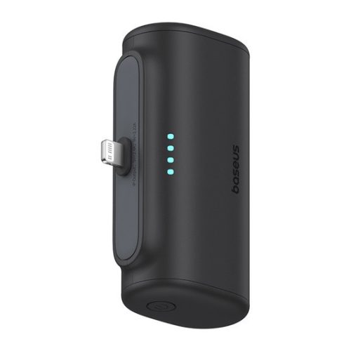 Baseus Kompakte Schnelllade-Powerbank 5000 mAh, 20W mit iPhone-Anschluss, Schwarz