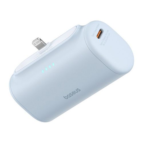 Baseus Kompakte Schnellladepowerbank 5000 mAh, 20W mit iPhone-Anschluss, Blau