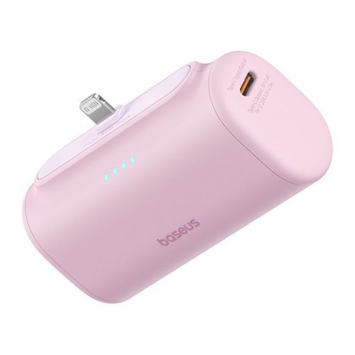 Baseus Kompakte Schnelllade-Powerbank 5000 mAh, 20W mit iPhone-Anschluss, Roségold
