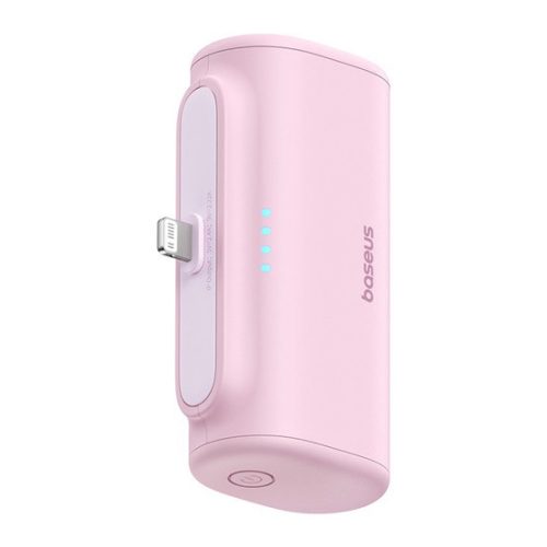 Baseus Kompakte Schnelllade-Powerbank 5000 mAh, 20W mit iPhone-Anschluss, Roségold