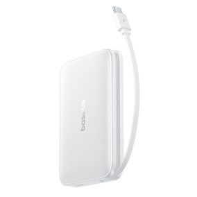   Baseus PicoGo Qi2 Magnetische kabellose Schnellladepowerbank 10000 mAh, 27W, Weiß