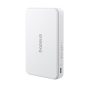   Baseus Airpow II Qi2 Magnetische kabellose Schnellladepowerbank 10000 mAh, 22,5 W, weiß + 60 W USB Typ-C, 30 cm Kabel