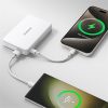 Baseus Airpow II Qi2 Magnetische kabellose Schnellladepowerbank 10000 mAh, 22,5 W, weiß + 60 W USB Typ-C, 30 cm Kabel
