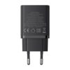 Baseus Cube Netz-Schnellladegerät 30W, USB Typ-C + 2×USB Typ-A, Schwarz