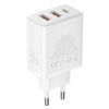Baseus Cube Netz-Schnellladegerät 30W, USB Type-C + 2×USB Type-A, weiß