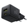 Baseus Palm Netzteil Schnellladegerät 30W, USB Typ-C + USB Typ-A, Schwarz