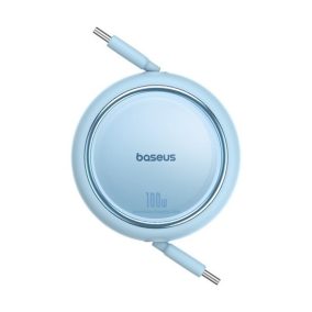   Baseus Free2Draw Mini USB Type-C, 100W automatische Einziehkabel, 1m, blau