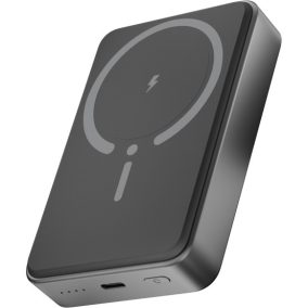   AVAX PB300 FREELY 15W Magnetische kabellose Powerbank 10.000mAh + 20W USB-C (PD3.0), schwarz