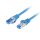Lanberg Patchkabel, Cat6a S/FTP LSZH CCA 0,5 m, Blau