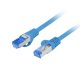 Lanberg Patchkabel, Cat6a S/FTP LSZH CCA 0,5 m, Blau
