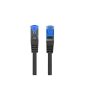 Lanberg Patchkabel, Cat6a S/FTP LSZH CCA 0,5 m, Schwarz