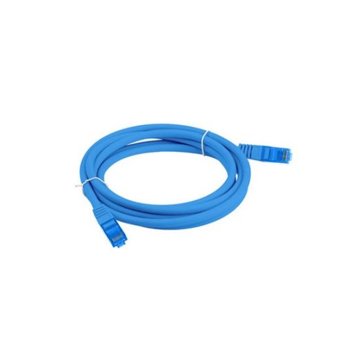 Lanberg Patchkabel, Cat6a S/FTP LSZH CCA 0,5 m, Blau