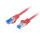 Lanberg Patchkabel, Cat6a S/FTP LSZH CCA 0,5 m, Rot
