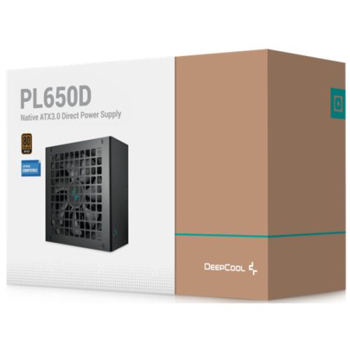 DeepCool 650W - PL650-D - R-PL650D-FC0B-EU - 80+ Bronze - schwarzes Netzteil