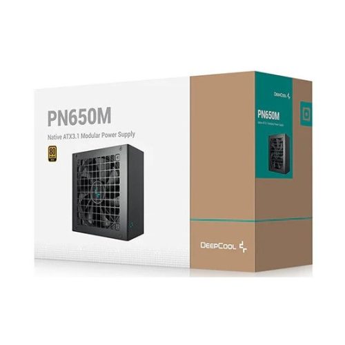 DeepCool 650W - PN650-M - R-PN650M-FC0B-EU - 80+ Gold - schwarzes Netzteil