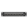 Lanberg Patchpanel 12 Port 1U 10" CAT.6 geschirmt, schwarz