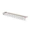 Lanberg Leerer Patch-Panel 48 Port 1U 19" FTP, abgeschirmt, mit Entlastung, grau