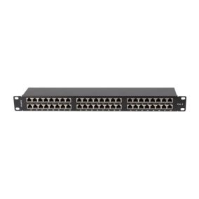   Lanberg Patchpanel 48 Port 1U 19" CAT.5e FTP, abgeschirmt, schwarz
