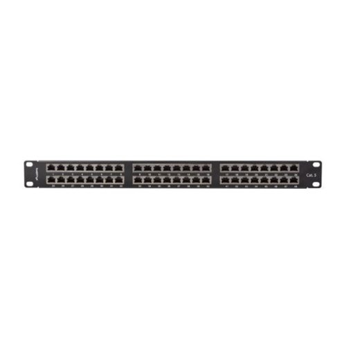Lanberg Patchpanel 48 Port 1U 19" CAT.5e FTP, abgeschirmt, schwarz