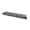 Lanberg Patchfeld 24 Port 1U 19" CAT.6 geschirmt, schwarz