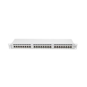 Lanberg Patchpanel 24 Port 1U 19" CAT.6 geschirmt, grau