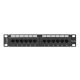Lanberg Patchpanel 12 Port 1U 10" CAT.5e Schwarz