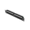 Lanberg Patchpanel 12 Port 1U 10" CAT.5e Schwarz