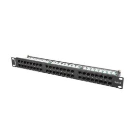 Lanberg Patchpanel 48 Port 1U 19" CAT.6 Schwarz
