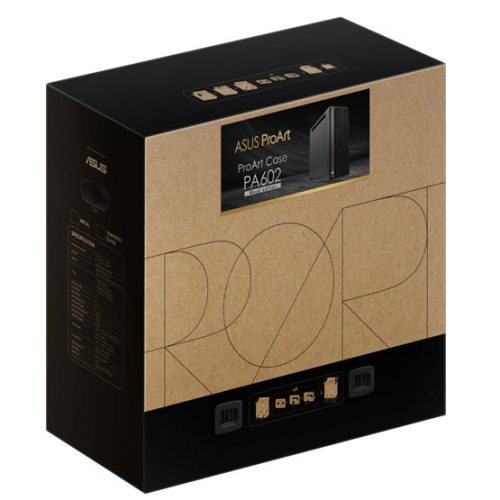 Asus ProArt PA602 Holz Metall E-ATX - Midi Tower - Schwarz