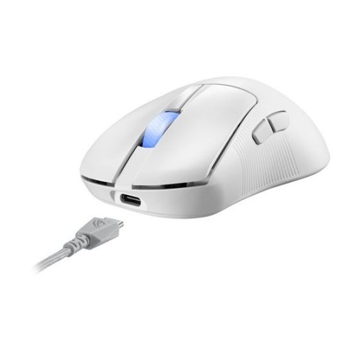 ASUS ROG Keris II Ace Wireless - kabellose Maus - Weiß