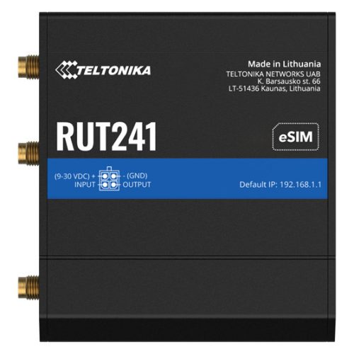 Teltonika LTE Cat4 Router, Wi-Fi, 2xRJ45-Anschluss, RMS, IoT/M2M, eSIM-kompatibel