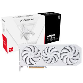   PowerColor AMD RX 9070 XT Höllenhund Spektral Weiß 16GB GDDR6 - RX9070XT 16G-L/OC/WEISS